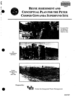 Reuse Assessment and Conceptual Plan for the Peter Cooper Gowanda Superfund Site