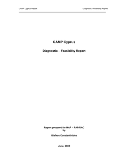 CAMP Cyprus Report Diagnostic / Feasibility Report