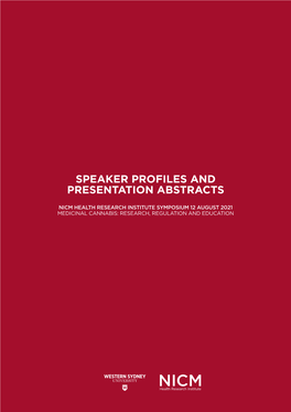 Download the Abstracts and Speaker Profiles (PDF, 3202.8