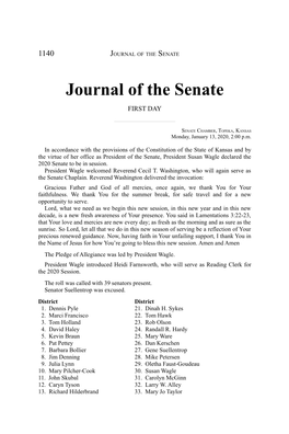 Journal of the Senate