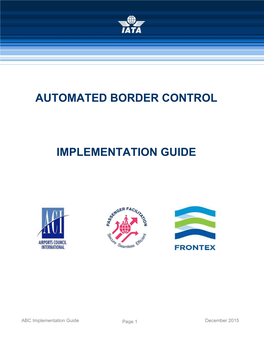 Automated Border Control Implementation Guide