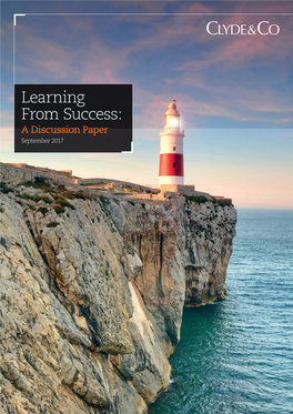 Learning from Success: a Discussion Paper September 2017 Contents