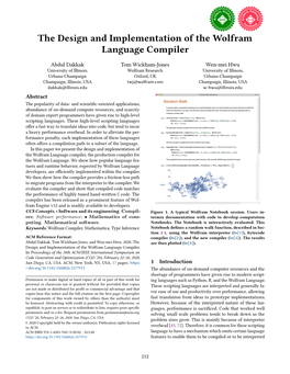 The Design and Implementation of the Wolfram Language Compiler