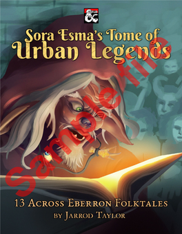 Sora Esma's Tome of Urban Legends