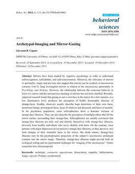 Archetypal-Imaging and Mirror-Gazing