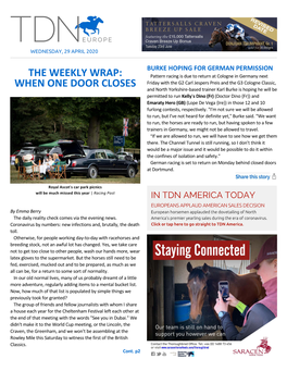 The Weekly Wrap: When One Door Closes