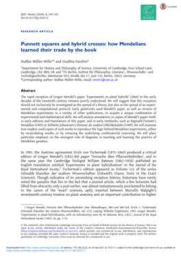 Punnett Squares and Hybrid Crosses: How Mendelians Learned Their Trade by the Book