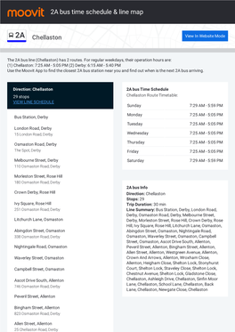 2A Bus Time Schedule & Line Route