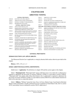 Minnesota Statutes 2020, Chapter 203B