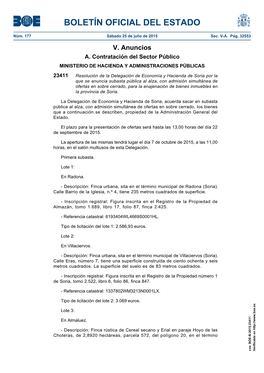 Anuncio 23411 Del BOE Núm. 177 De 2015