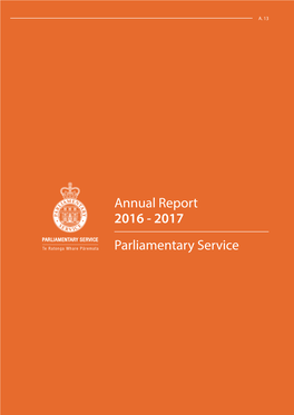 Parliamentary Service 2 Annual Report 2016 - 2017