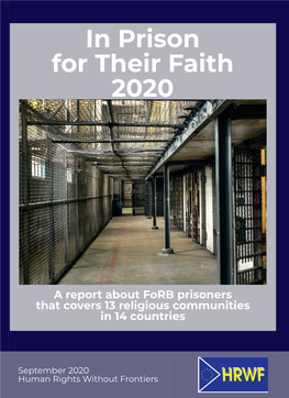 In Prison for Their Faith 2020