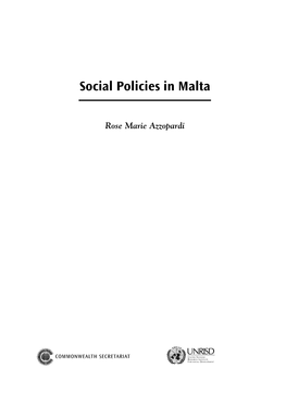 Social Policies in Malta