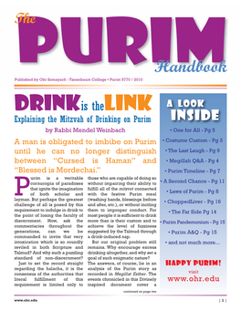 Ohr Somayach Purim Handbook Colour