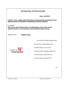 Alternatively Spliced Tissue Factor and Pathobiology of Pancreatic Ductal Adenocarcinoma: a Novel Biomarker and Potential Therapeutic Target