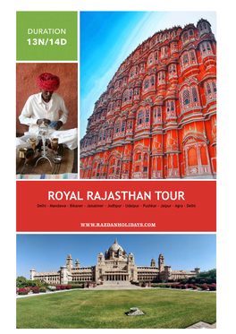 Royal Rajasthan Tour