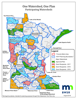 1W1P Participating Watersheds