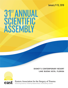 January 9-13, 2018 31ST ANNUAL SCIENTIFIC ASSEMBLY