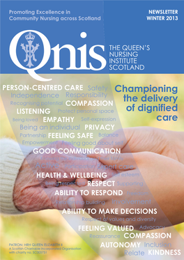 Championing the Delivery of Dignified Care