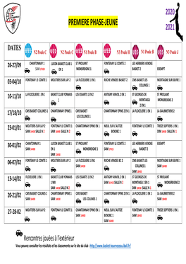 Calendrier Phase Retour Dec 2020