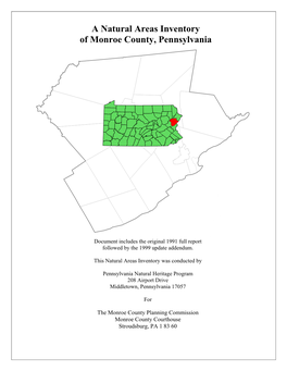 A Natural Areas Inventory of Monroe County, Pennsylvania