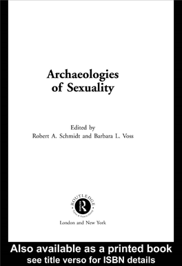 Archaeologies of Sexuality