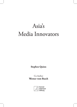 Asia's Media Innovators