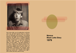 Momus Black Letts Diary 1979