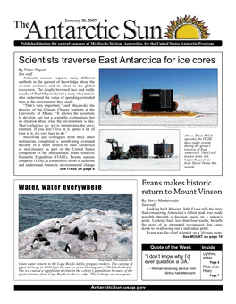 The Antarctic Sun, January 28, 2007