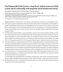 The Piuquencillo Fault System