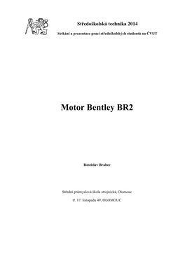 Motor Bentley BR2
