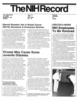 June 12, 1979, NIH Record, Vol. XXXI, No. 12