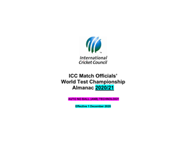 ICC WTC with ANB Playing Conditions 2021 Almanac Final 7