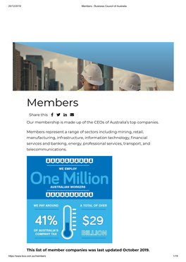 Members - Business Council of Australia