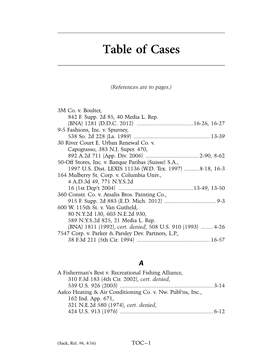 Page 1 Table of Cases (References Are to Pages.) 3M Co. V. Boulter