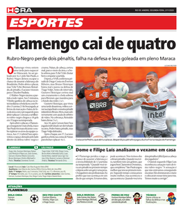 Esportes Flamengo Cai De Quatro Rubro-Negro Perde Dois Pênaltis, Falha Na Defesa E Leva Goleada Em Pleno Maraca