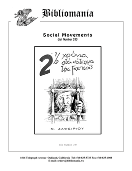 List Number 333 Social Movements