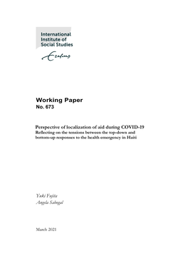 Iss Working Paper Template