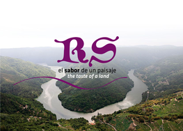 The Taste of a Land L L Denominación De Origen RIBEIRA SACRA Denomination of Origin RIBEIRA SACRA