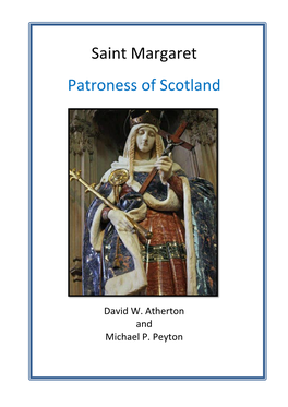 Saint Margaret Patroness of Scotland