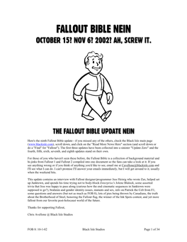 Fallout Bible 9