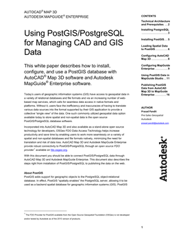 Map3d Mapguide Postgis.Pdf