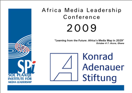 Africa Media Leadership Conference 2009