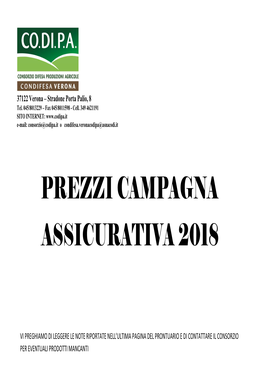 Prontuario Prezzi 2018