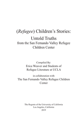 (Refugee) Children's Stories