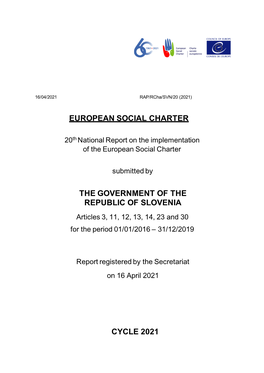 European Social Charter the Government of The