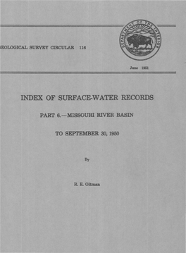 Of Surface-Water Records