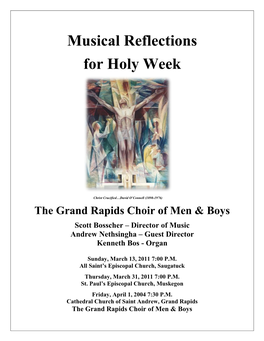 Musical Reflections for Holy Week