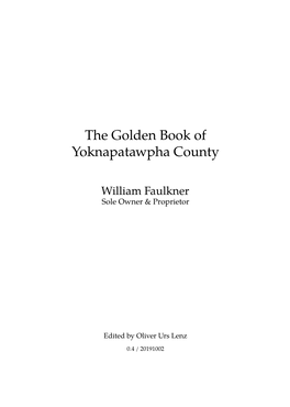 The Golden Book of Yoknapatawpha County