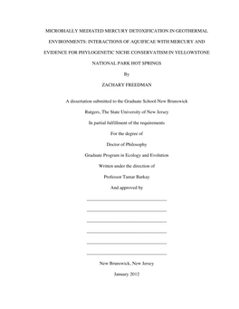 Interactions of Aquificae with Mercury And